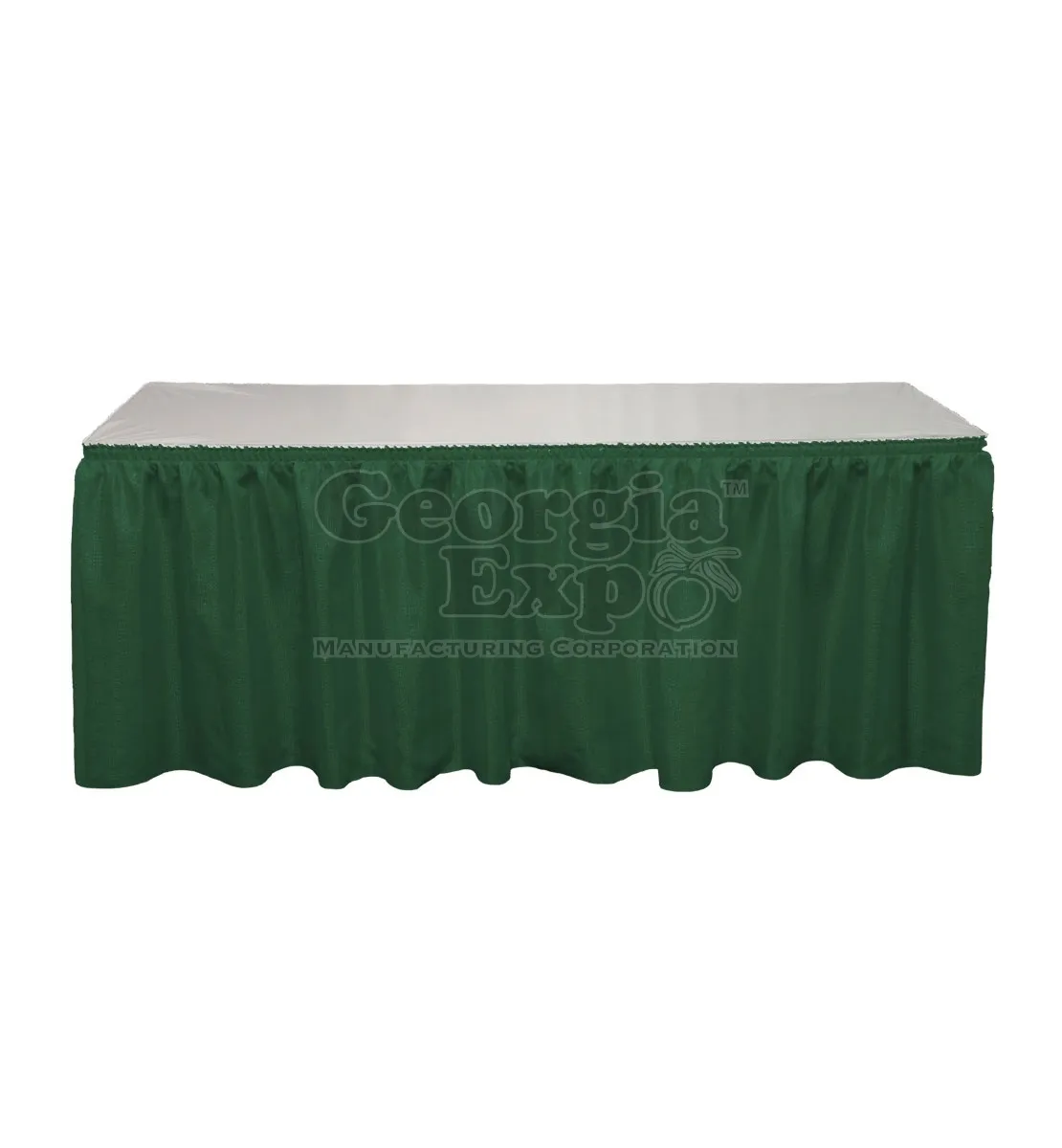 Poly Premier Table Skirting Green