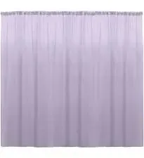 Sheer Voile 8ft H x 118" W drape/backdrop Lavender