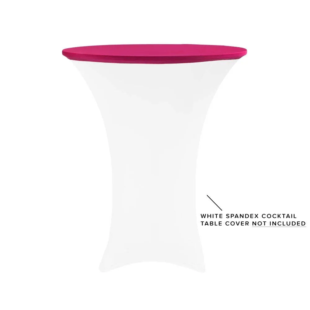Spandex Table Topper/Cap 30"-36" Round Fuchsia