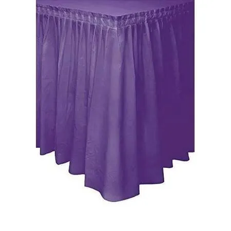 Poly Premier Table Skirting-Purple