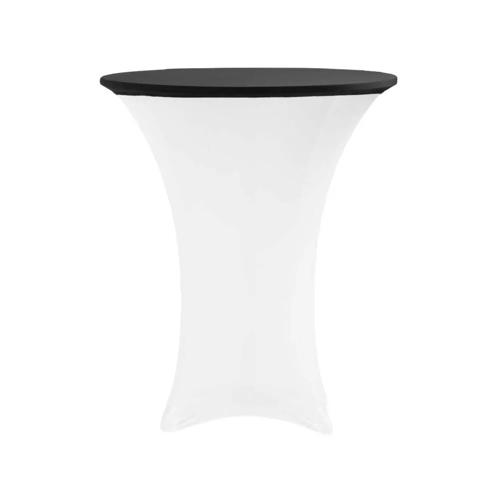 Spandex Table Topper/Cap 30"-36" Round Black