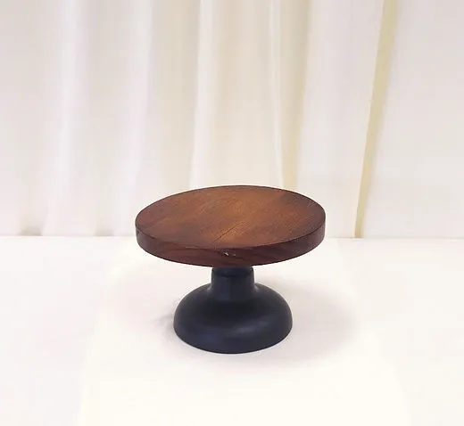 Wood Cake Stand 8" Round 