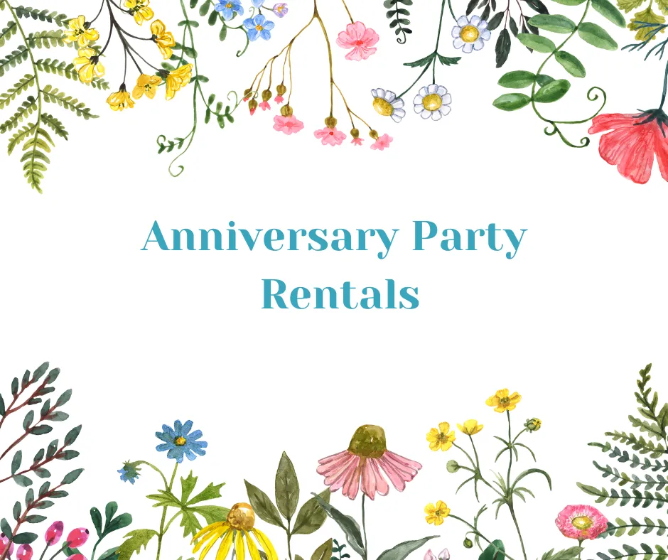 Anniversary Party Rental Items