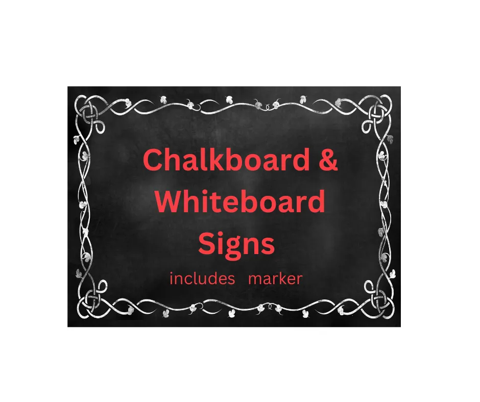 Chalkboard & Whiteboard Signs Any Party