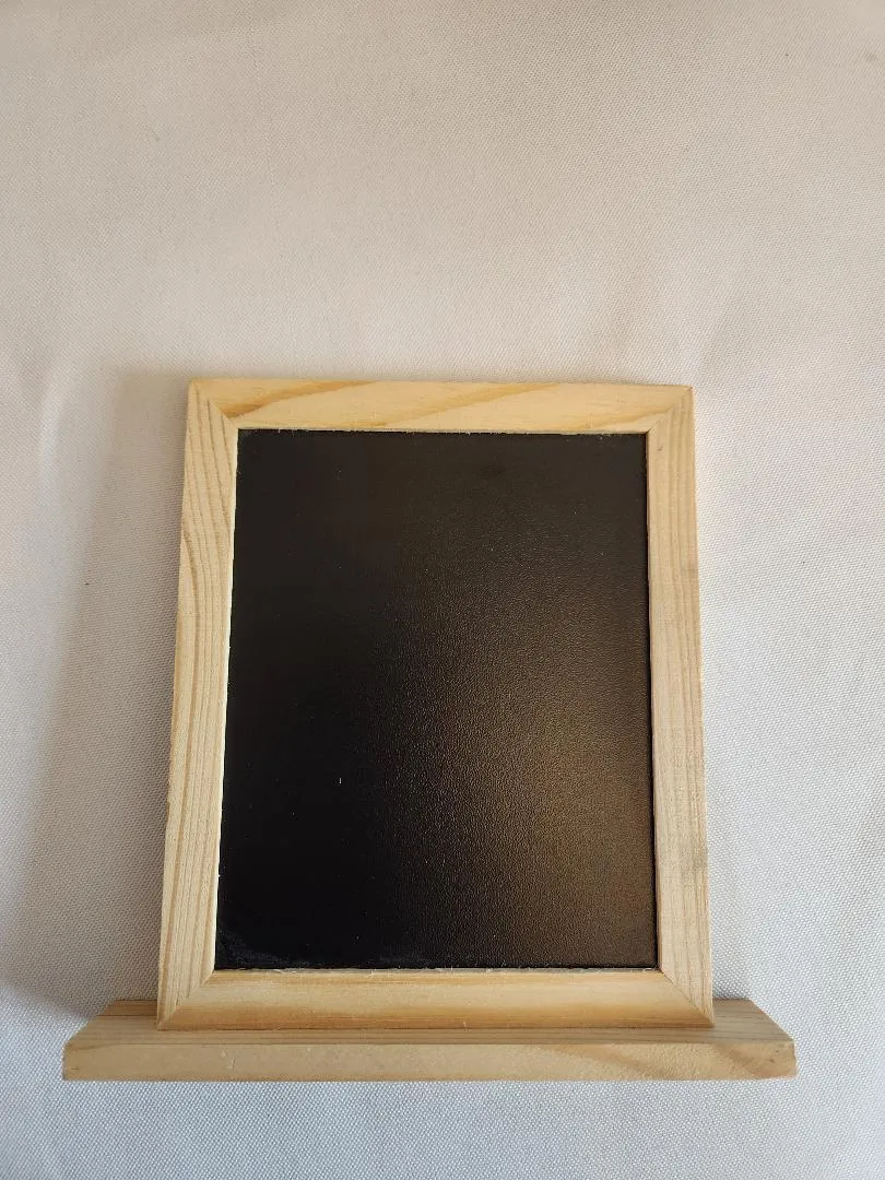 Chalkboard Wooden Frame and Base Stands 6 in Tall    QTY 5
