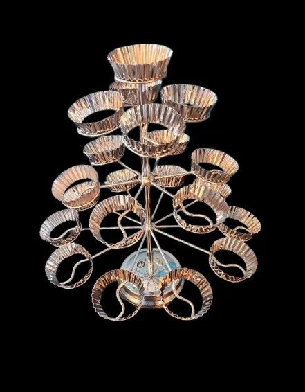 Silver Plated Cupcake Holder Holds 21 Cupcakes