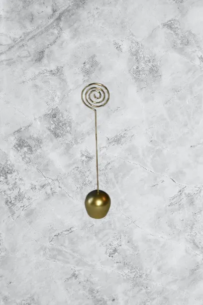 Menu, Sign or Photo Holder Tall Golden Metal  (QTY 27)