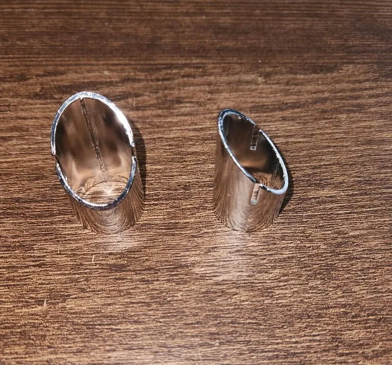 Silver Metal Modern Place Card Sign Holders   (QTY 12)