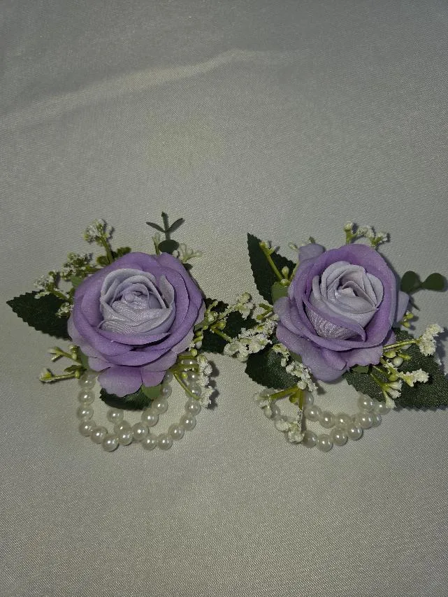 Purple Wrist Corsages  (QTY 10)