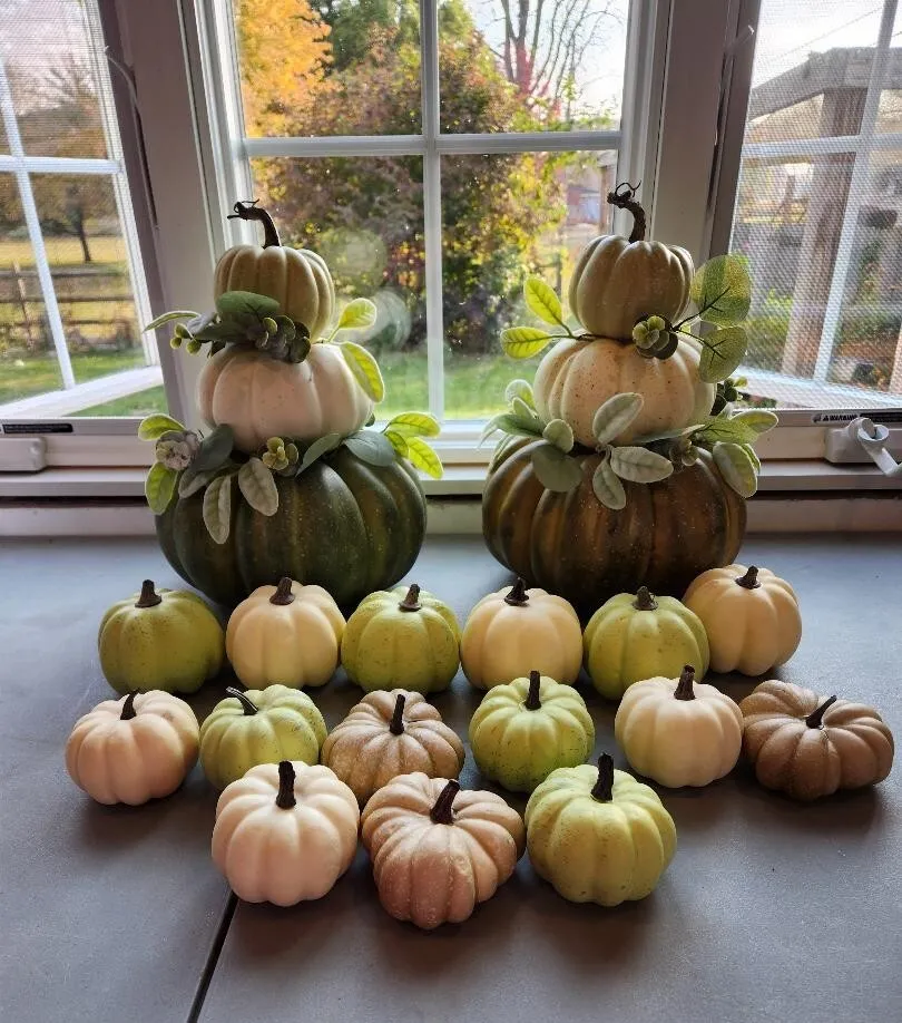 Green & White Pumpkins Add On Party Decorations
