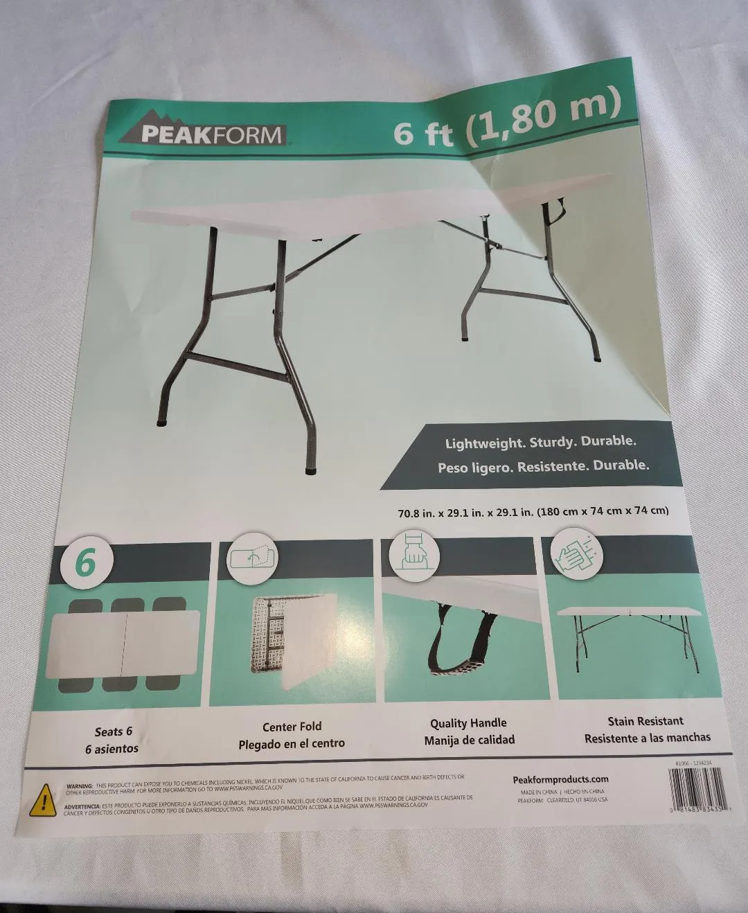 6 ft Tables White Heavy Duty  (QTY 3)  AVAILABLE AFTER JULY 1