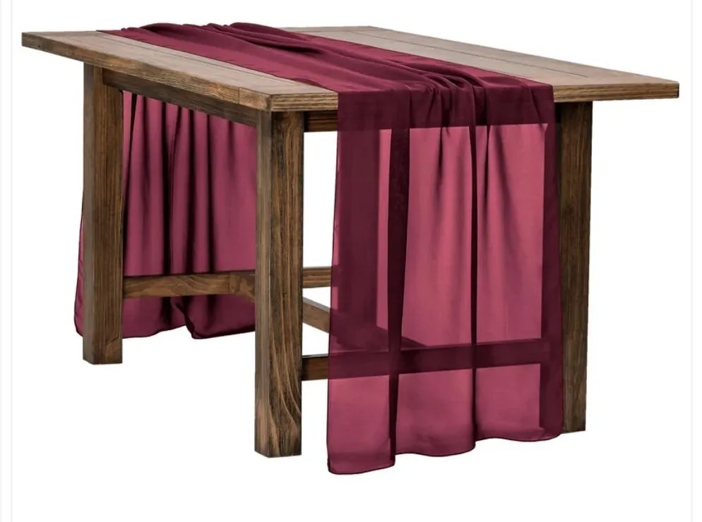 Mulberry Table Runners Chiffon 10 ft Long   