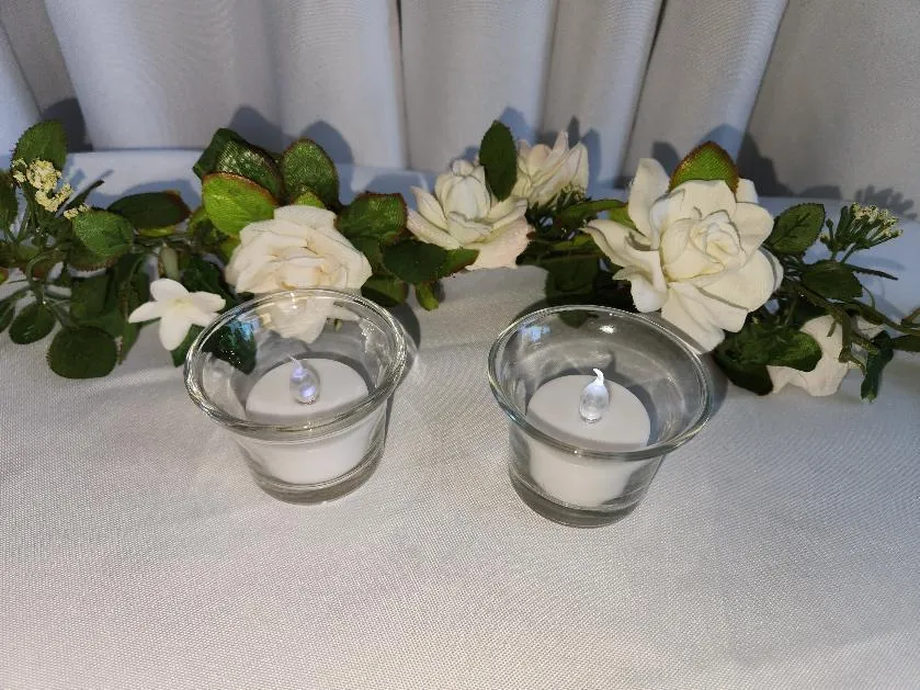 Votive Small Size Clear Glass # B      (QTY 50)