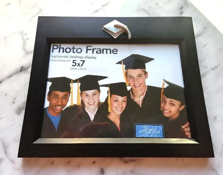 Graduation 5x7 Horizontal Frame Easel Back