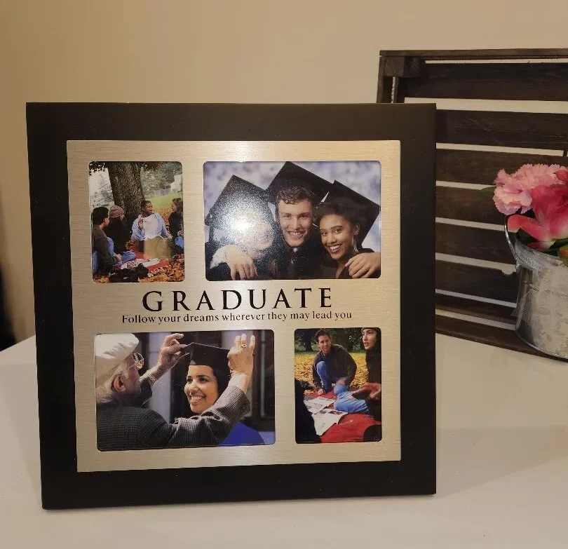 Graduate Photo Frame Follow Your Dreams Where Ever They May Lead You Graduation Party