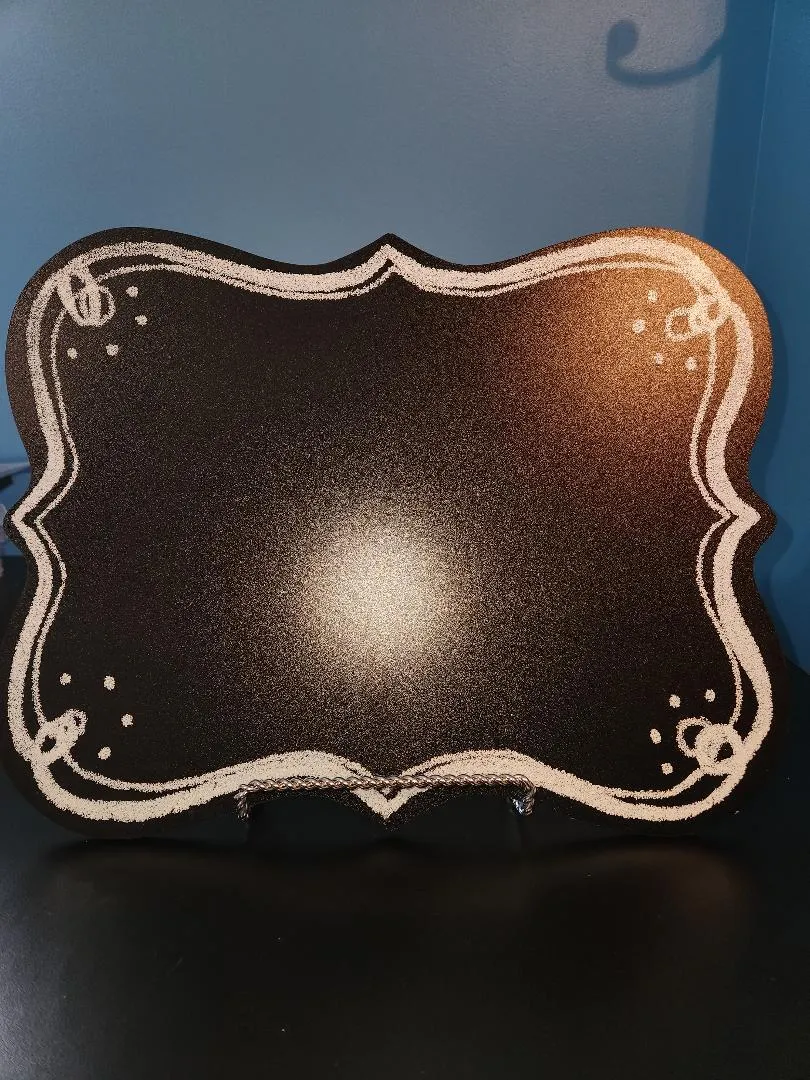 Chalkboard With Frame Decoration #4