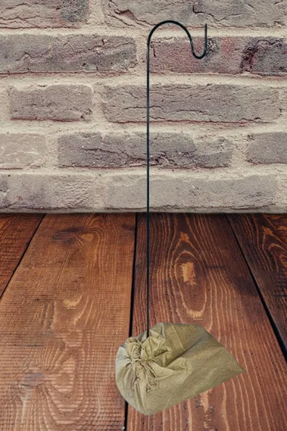 Shepherd Hook Metal with Weighted Burlap Base for Floors (QTY 10)