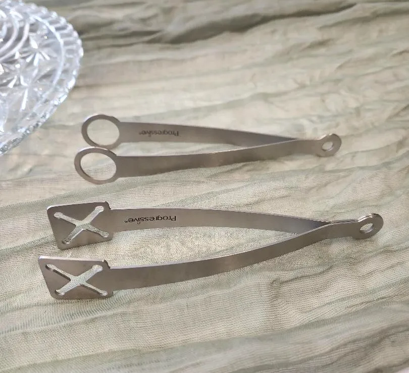 Appetizer or Charcuterie Tongs 2 Pk Stainless Steel