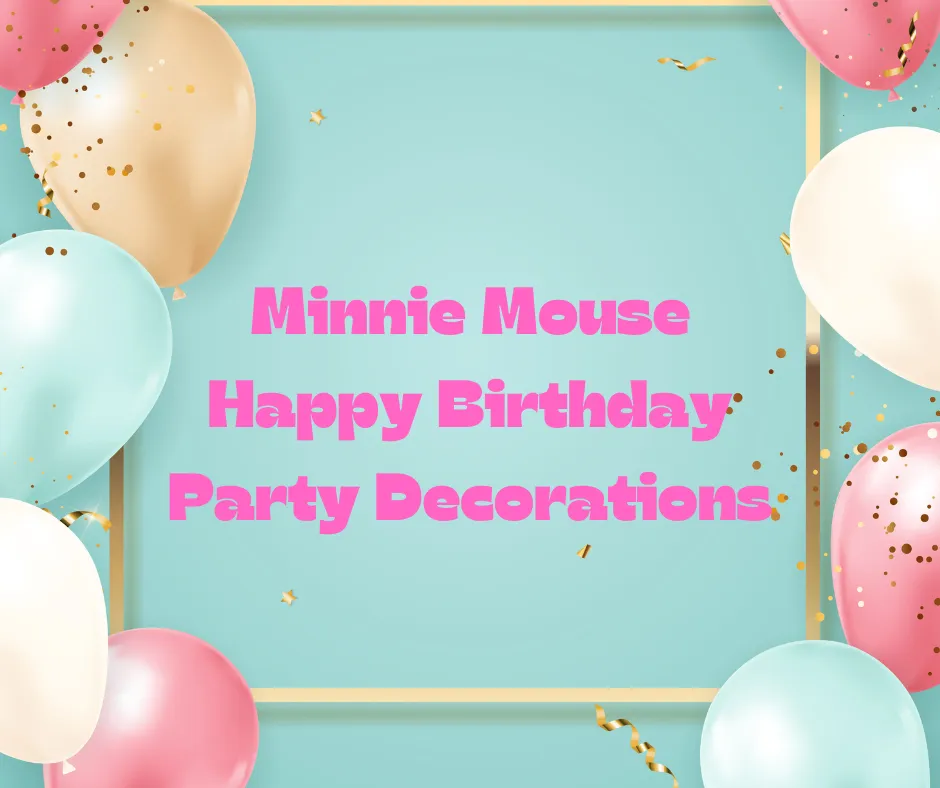 Minnie Mouse Happy Birthday Decorations Package