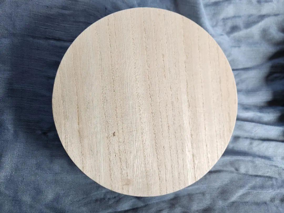 Riser Round Wood 8 in Diameter x 2 in Tall Dessert Table, Buffet Line, etc. 