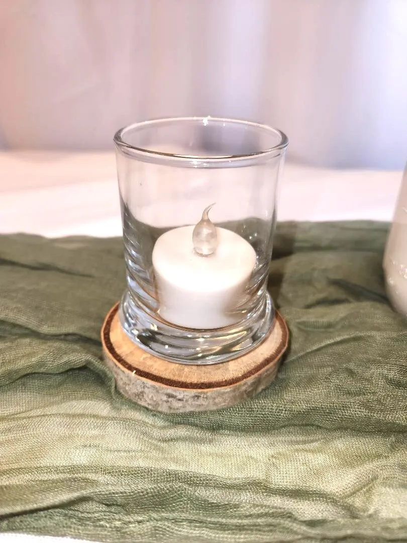 Clear Glass Votive Thick Base   #G        (QTY 44 )