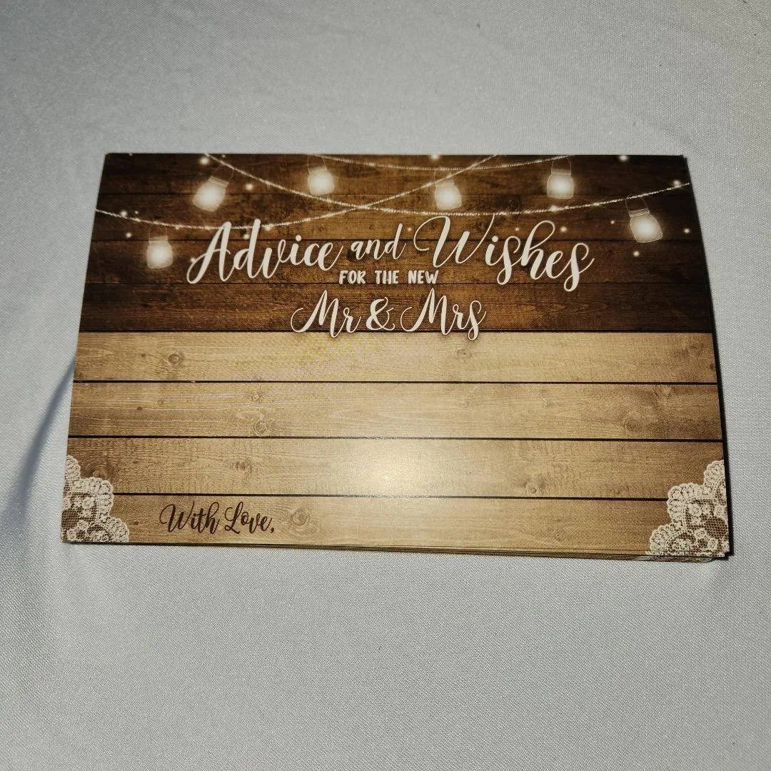 30 Advice & Wishes Cards for the New Mr. & Mrs.  FOR SALE