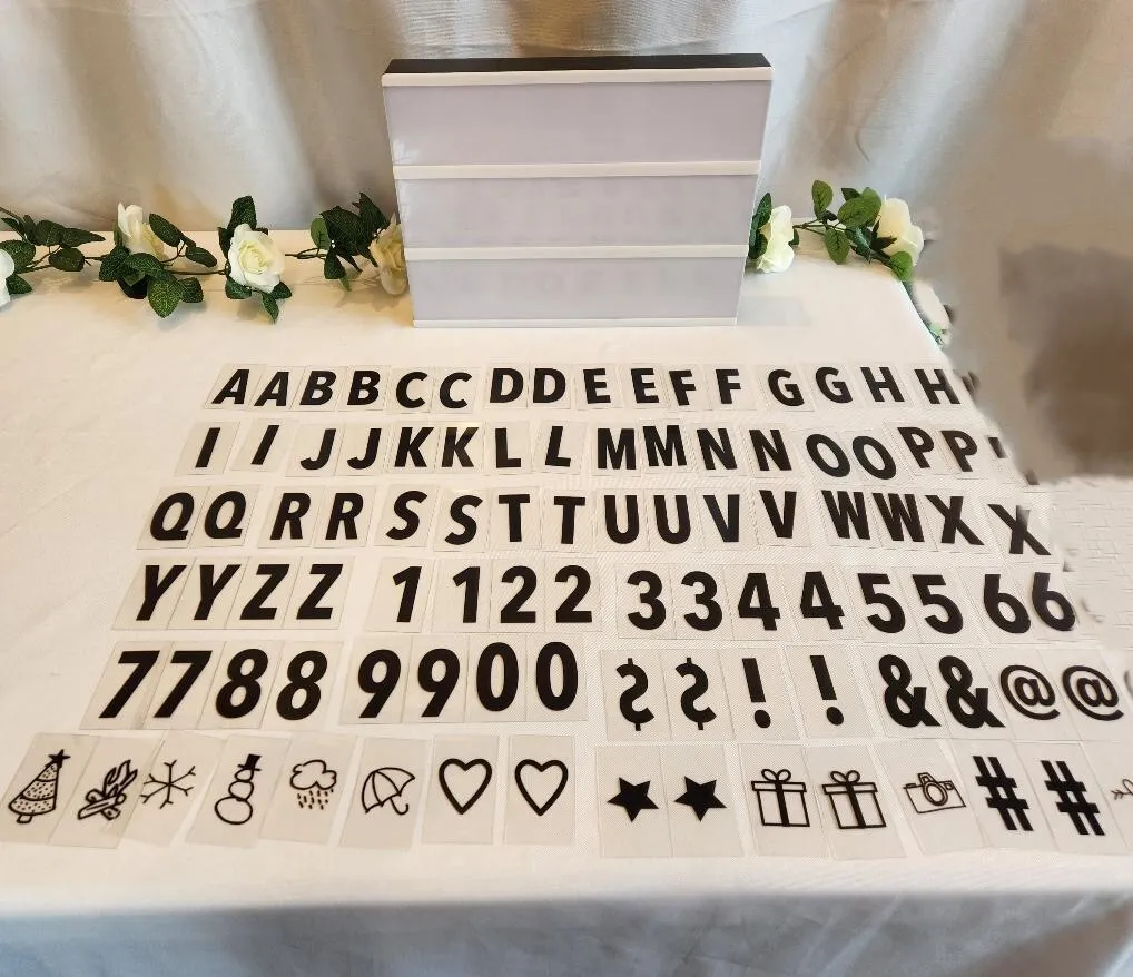 Marquee Sign USB or Battery Black and White