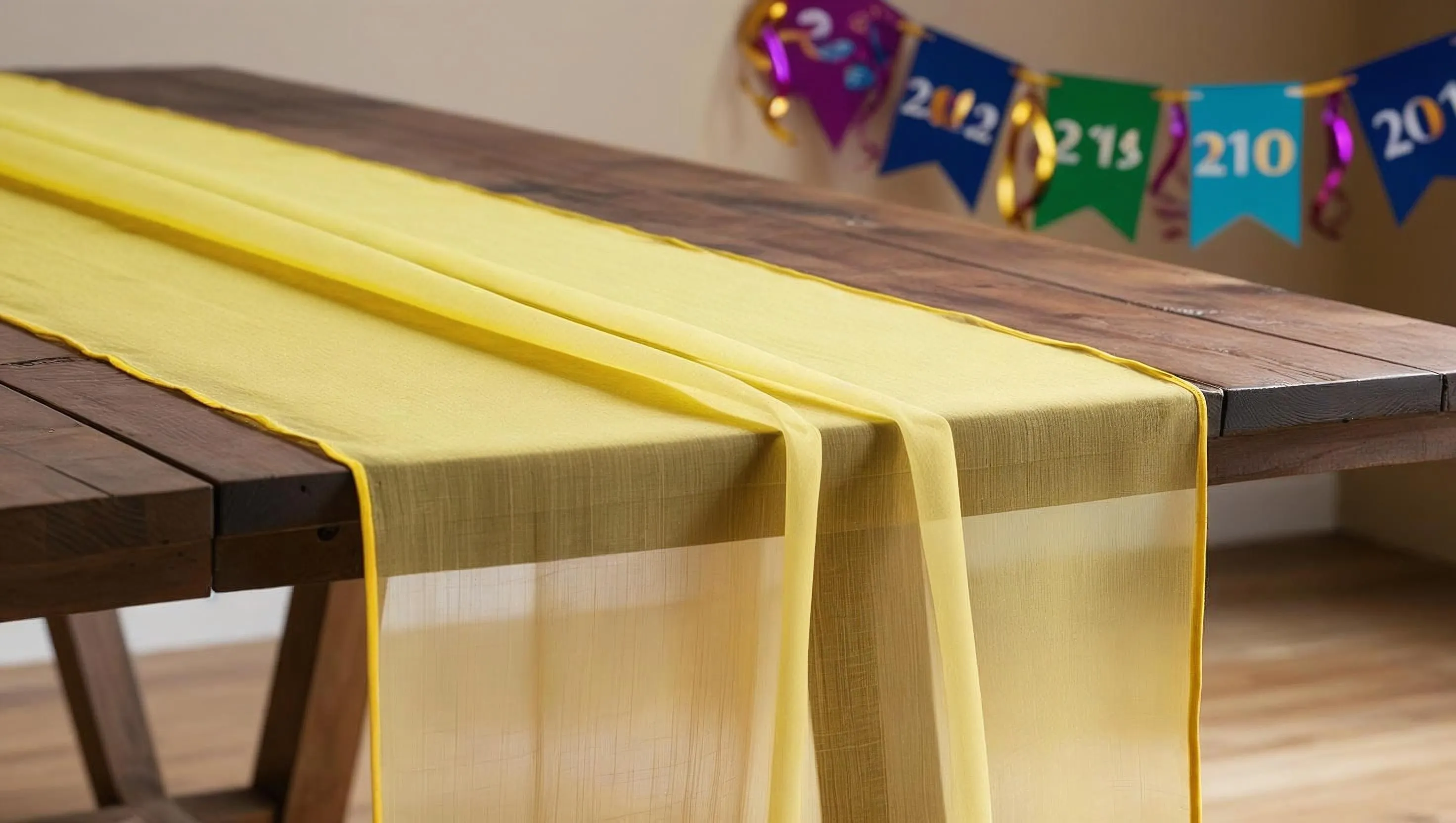 Yellow Table Runners 116 in Long