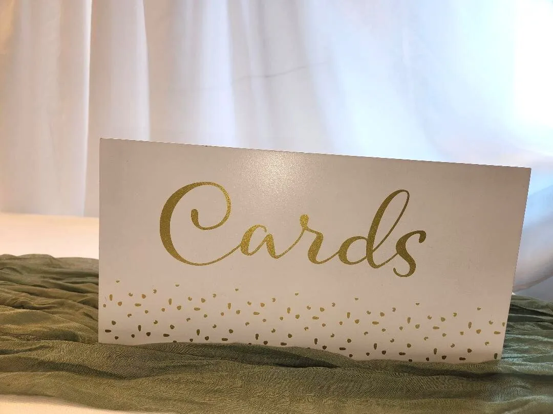 Card Box White Wooden for Gift Table            QTY 2