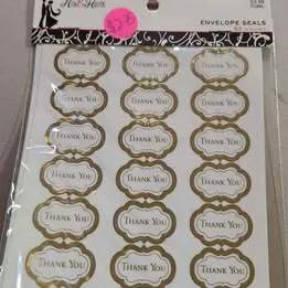 Gold Thank You Stickers New FOR SALE ONLY