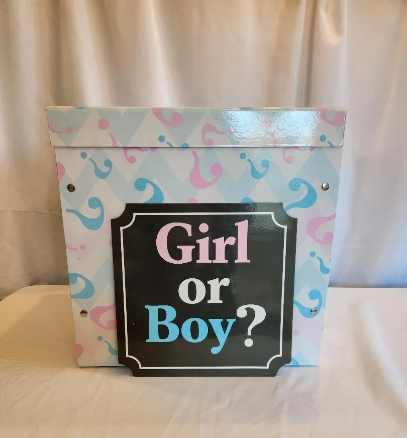 Gender Reveal Girl or Boy Surprise Box