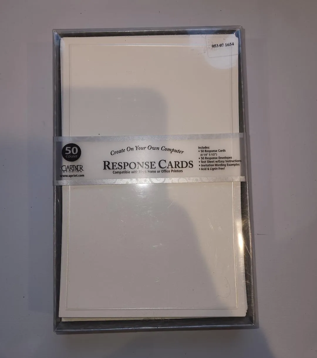 48 Wedding Print Your Own Cards RSVP Thank You's Hotel Info Directions etc Pearl Ivory FOR SALE ONLY