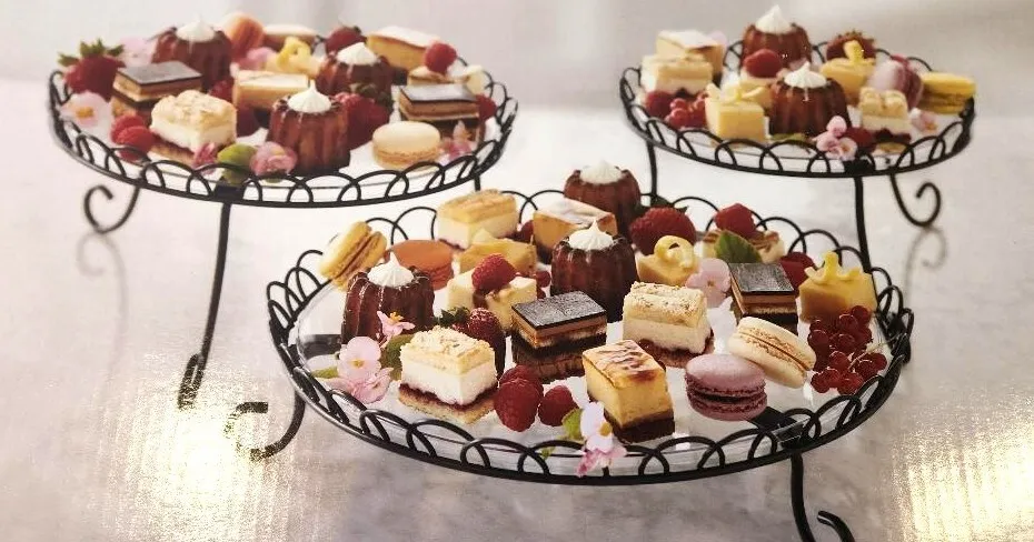 Black Metal 3 Tier Stand or Stand Alone Desserts Appetizers             QTY 3