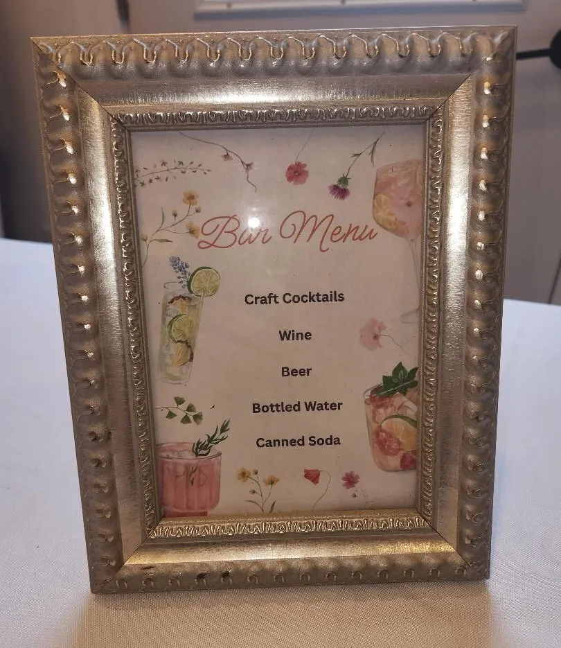 6x8 Silver Wooden Decorative Edge Frame for Photos Signs Menus  (QTY 5)     SF 10 11 12 13 SF14