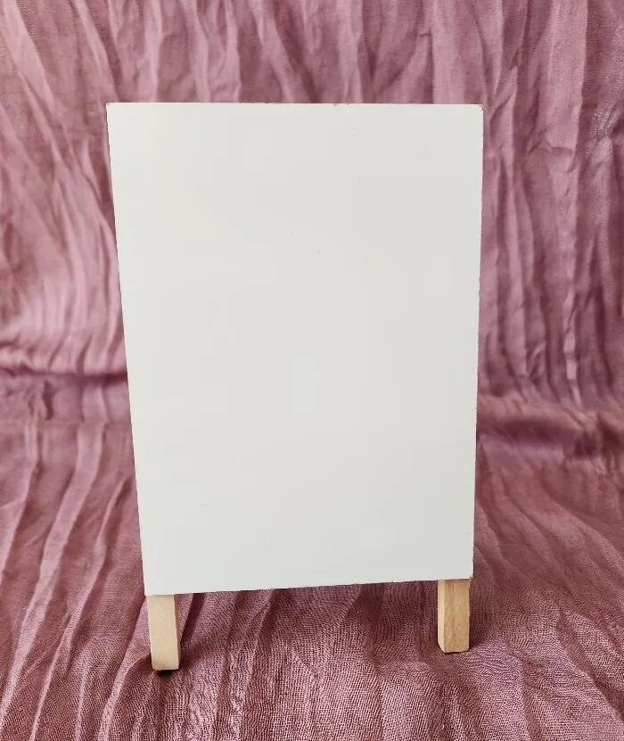 Whiteboard Sign Easel Back 7 in Tall Includes Marker