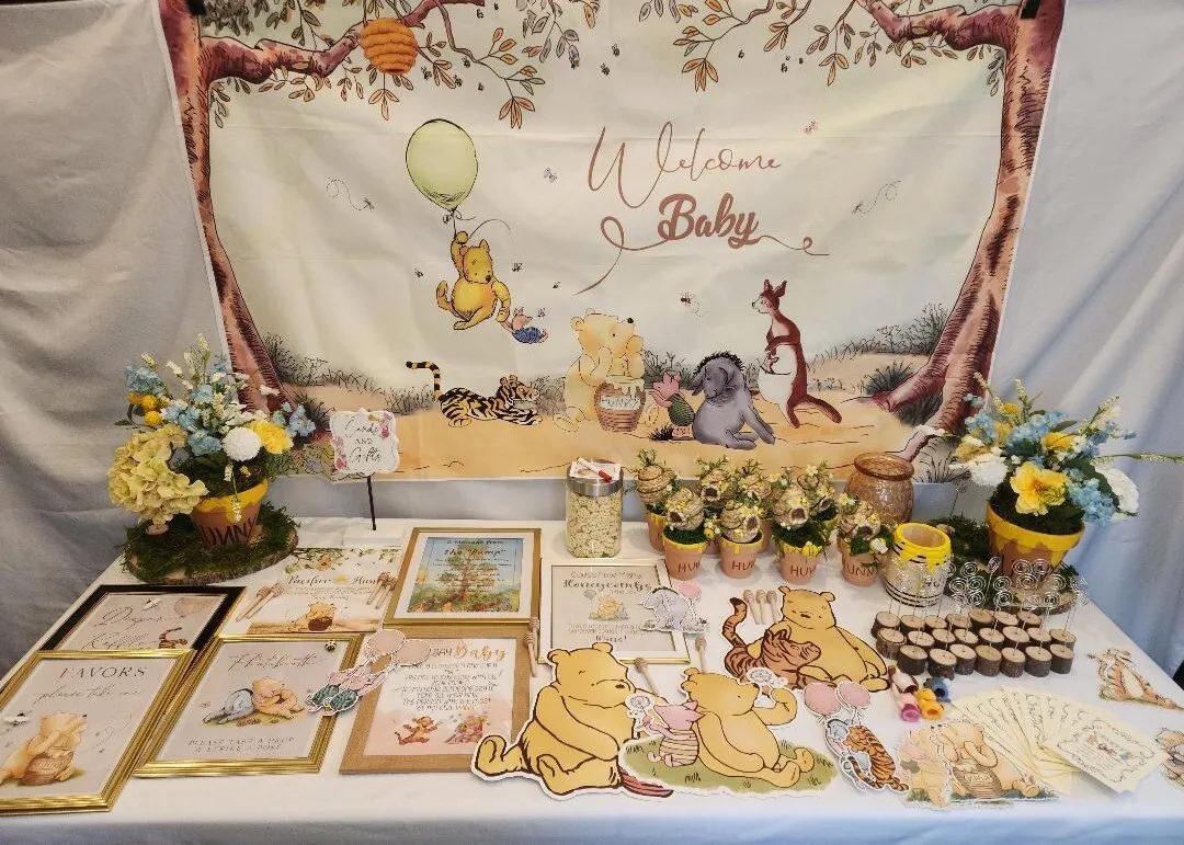 Winnie The Pooh Package For Baby Shower or Birthday Party