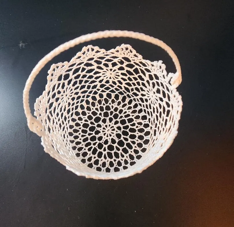 White Ridgid Basket for Flower Girl, Favors, Etc. (QTY 4)