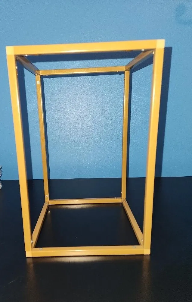 Golden Metal Rectangle Centerpiece