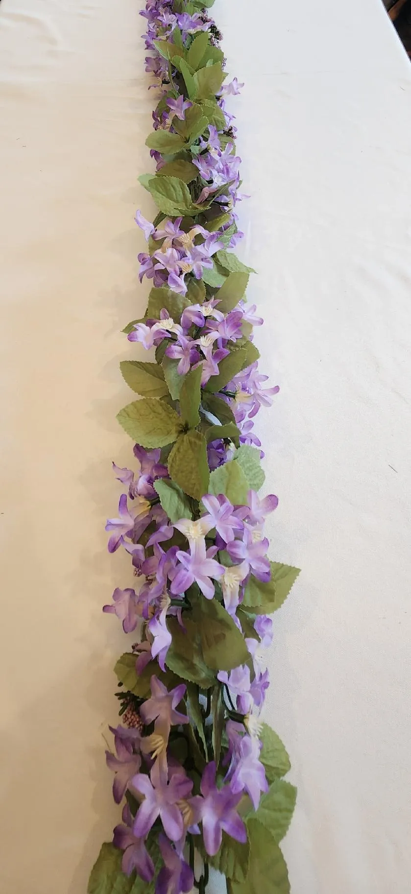 Purple & Greenery Floral Flowers Garland Arch or Table Decorations  Set F  (QTY 4)