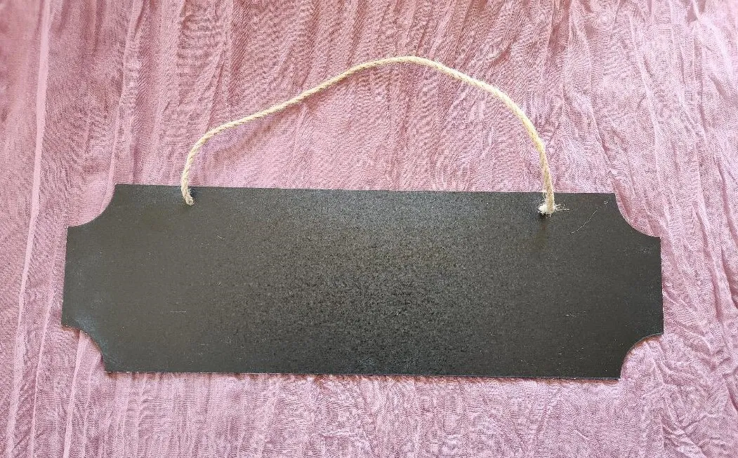 Chalkboard Sign Hangs Rectangular  (QTY 3)