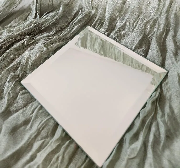 Mirror Squares 6x6 Beveled Edges for  Centerpieces Table Decorations  (QTY 52)