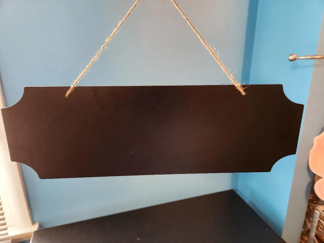 Chalkboard Sign Hangs Double Sided