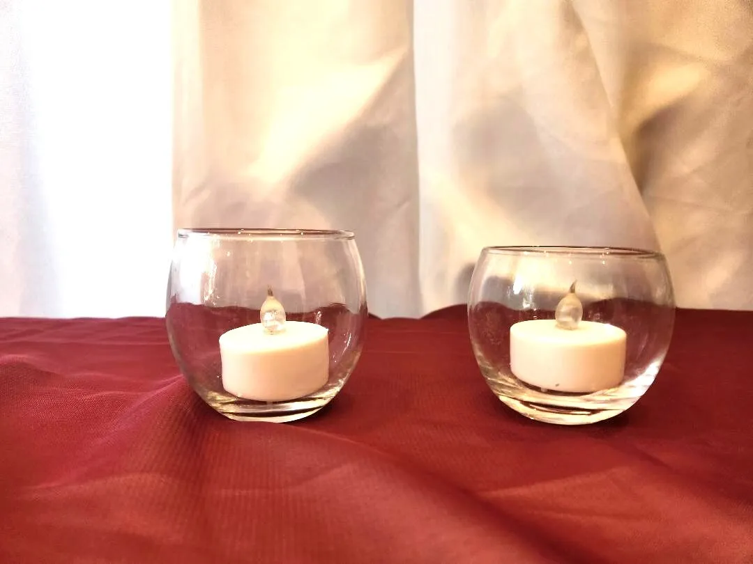 Clear Glass Round Small Votives # A      (QTY 18+)