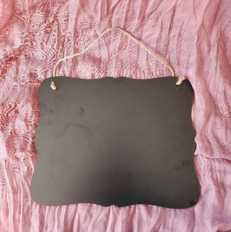 Chalkboard Double Sides Scroll Sides Hangs  #1