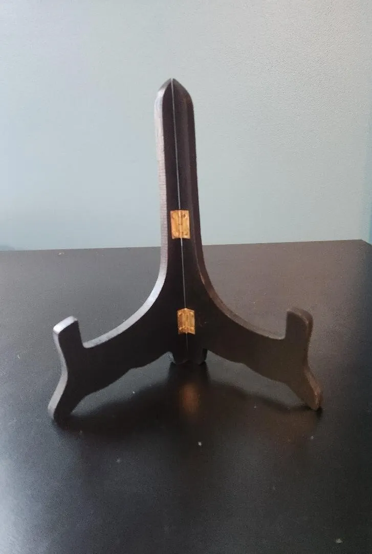 Black Wooden Easel 8 In Tall Thicker Base