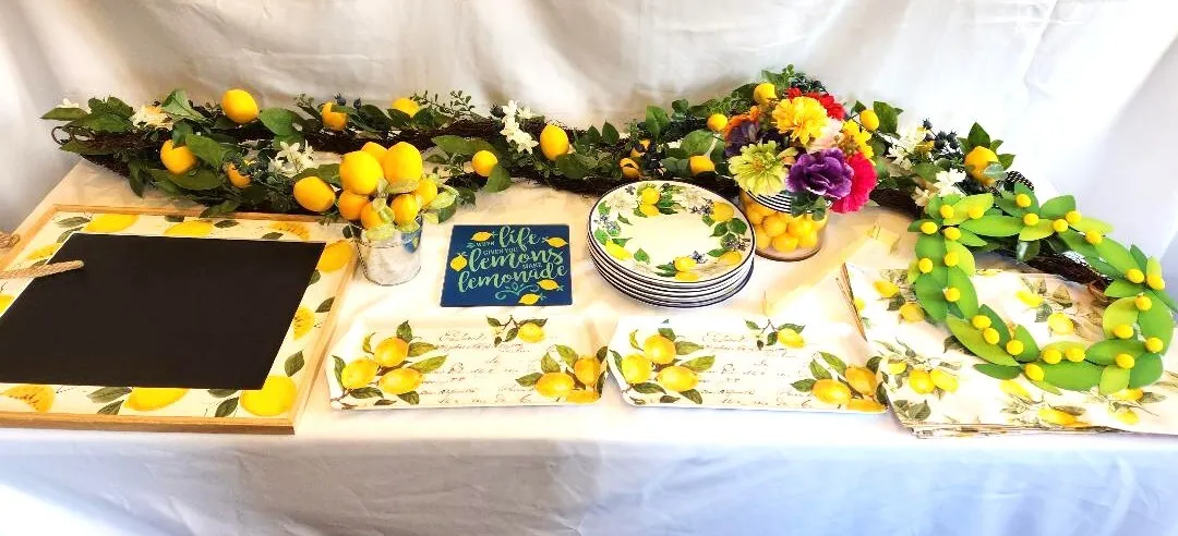 Lemon Themed Party Bundle Birthdays Rehersal Dinner, Anniversary, Graduation Etc.