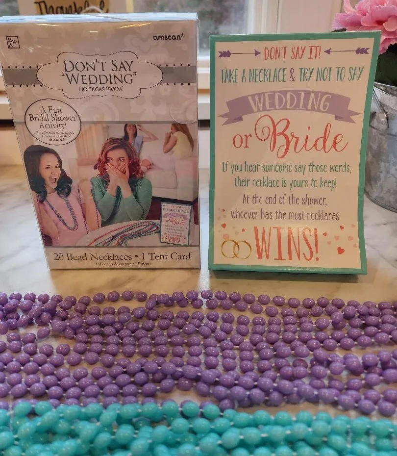 Bridal Shower Game Don't Say Wedding or Bride