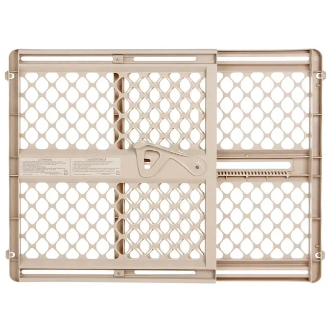 Toddleroo by North States 42-in x 26-in Pressure Mounted Tan Plastic Safety Gate