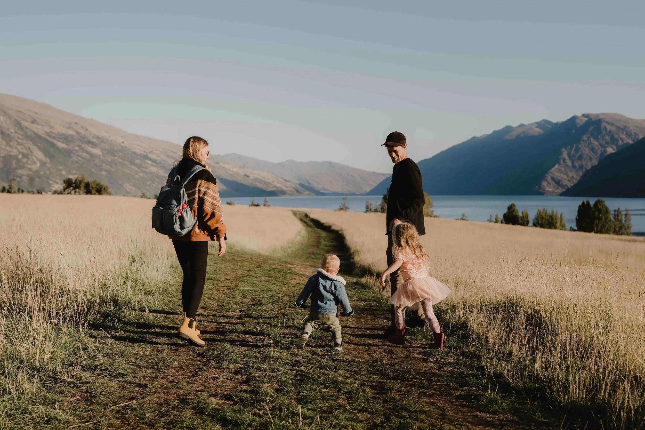 Family landing in Queenstown Airport