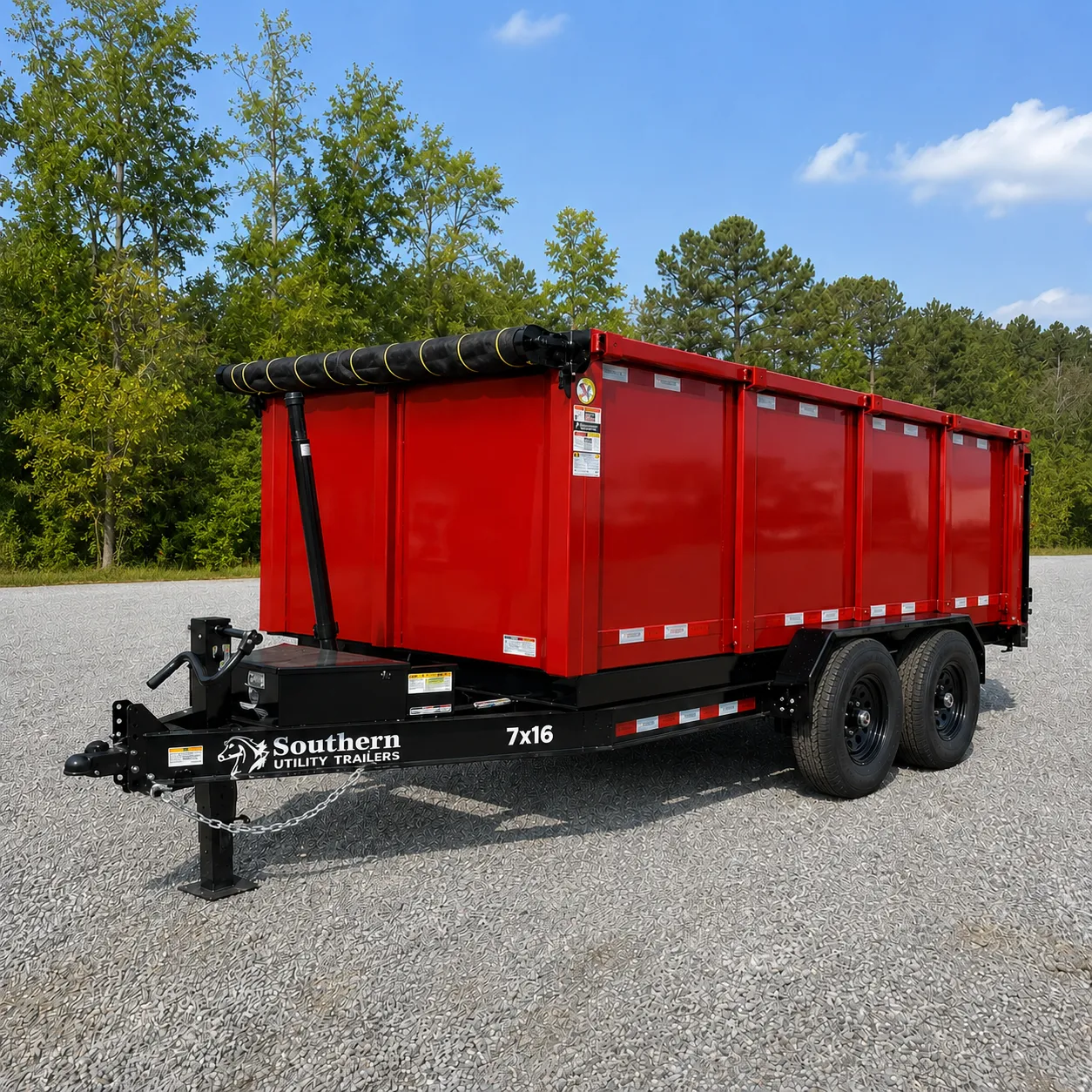 7' X 16' Dump Trailer Rental